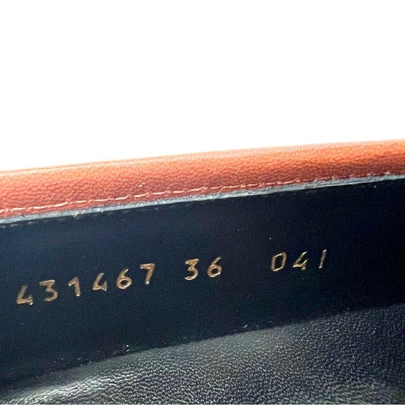 GUCCI || Jordaan Horsebit GG Monogram Canvas Loafer Flat Beige Rust Brown New 6 - Picture 12 of 13